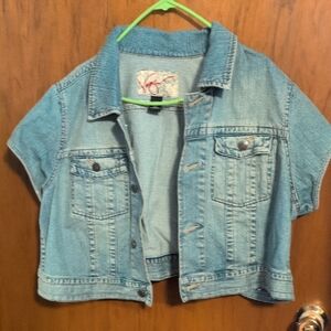 Venezia Blue Denim Short Sleeve Jacket